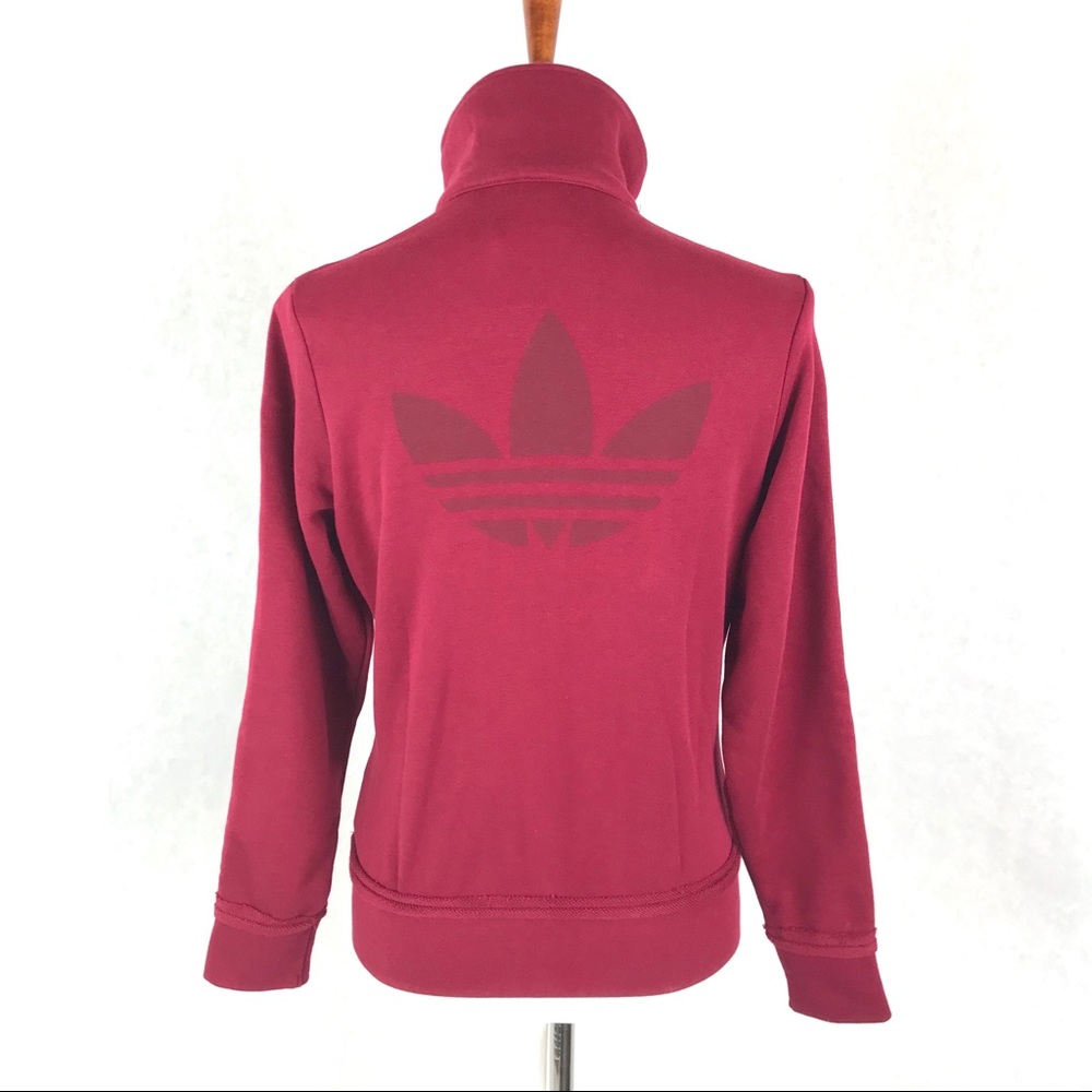 Adidas Tubular Chicago Firebird Track Top Burgundy